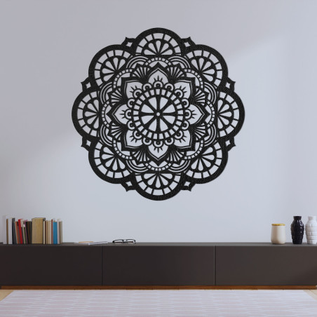 Wand Holzbild Mandala Licht des Lebens - LUMEN