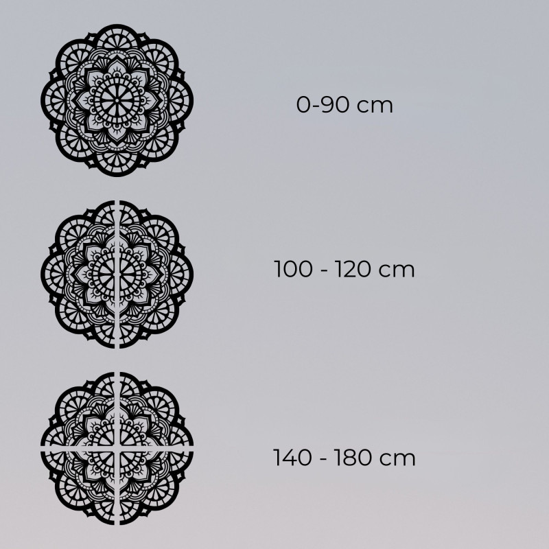 Wand Holzbild Mandala Licht des Lebens - LUMEN