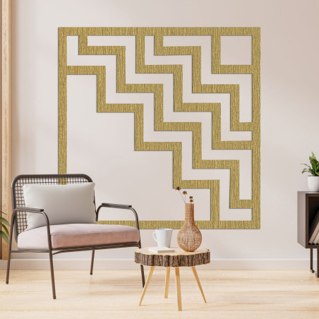 Geometrische Holzdekoration quadratisch - FORNET