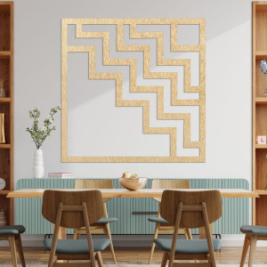 Geometrische Holzdekoration quadratisch - FORNET 2