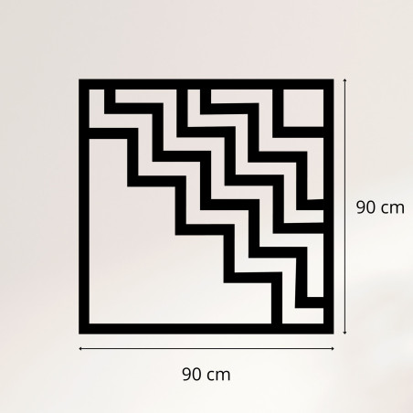 Geometrische Holzdekoration quadratisch - FORNET