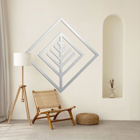 Holzdekoration Blatt Quadrat - ATALY