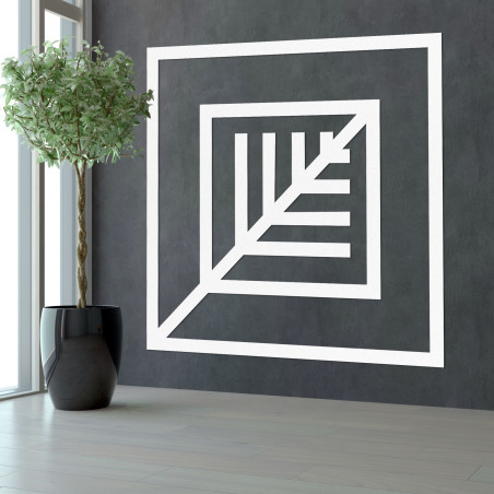 Holzdekoration Blatt Quadrat - ATALY