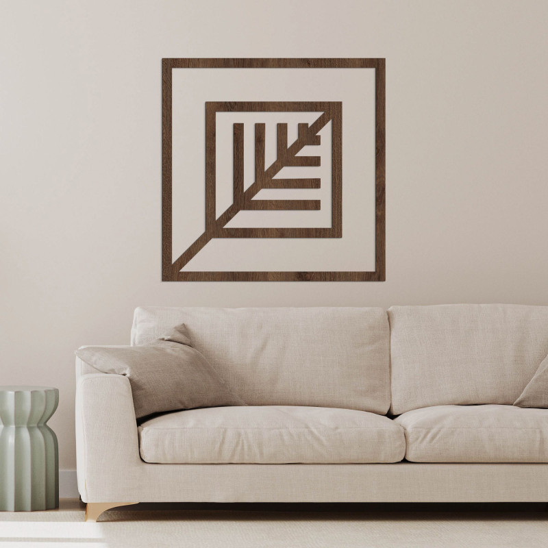 Geometrisches Bild eines Blattes - LEARD