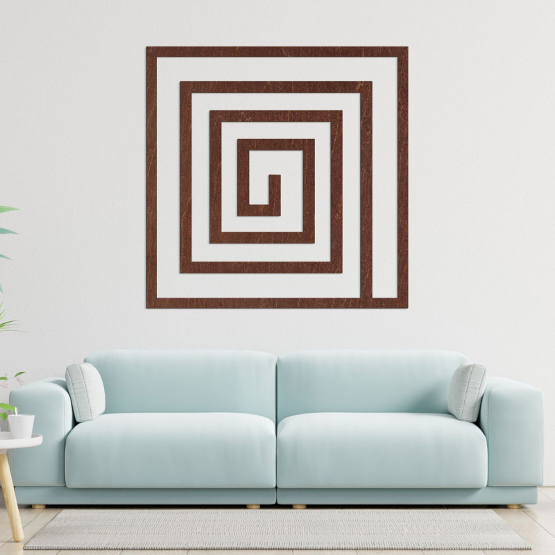 Die Spiralform verleiht dem Raum ein Gefühl von Kontinuität und Fluidität und wirkt gleichzeitig optisch klar und geordnet.