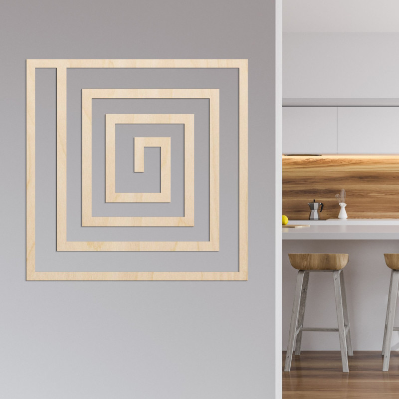 Holzdekoration Spirale - SQUARIL