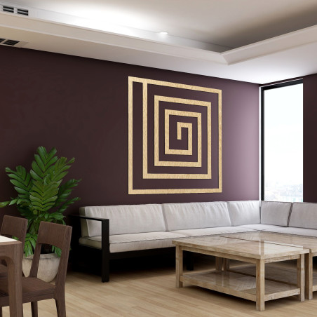 Die Spiralform verleiht dem Raum ein Gefühl von Kontinuität und Fluidität und wirkt gleichzeitig optisch klar und geordnet.