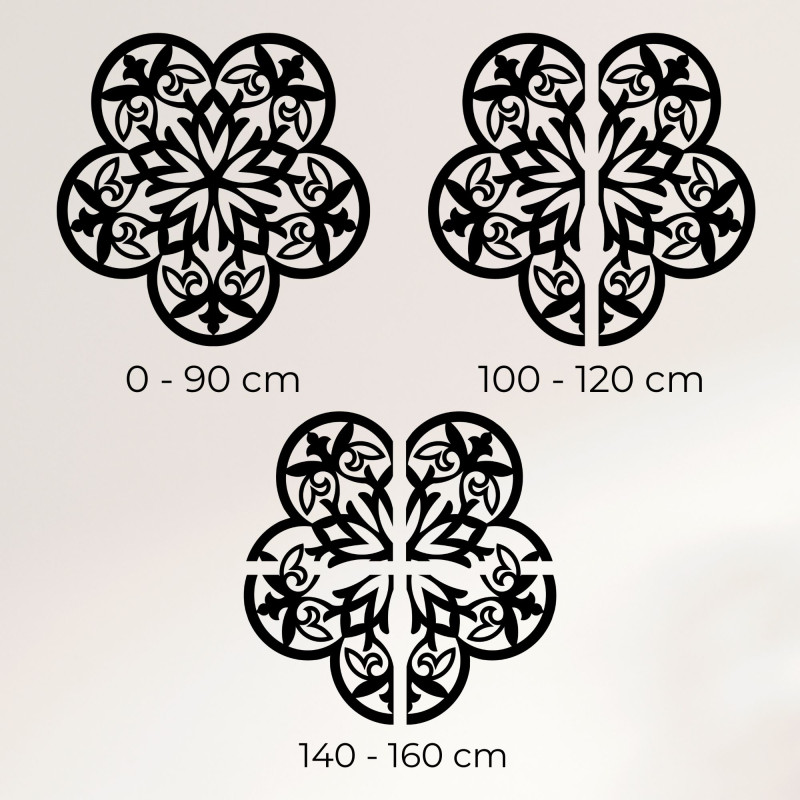 Wanddekoration aus Holz Mandala geheimnisvolle...