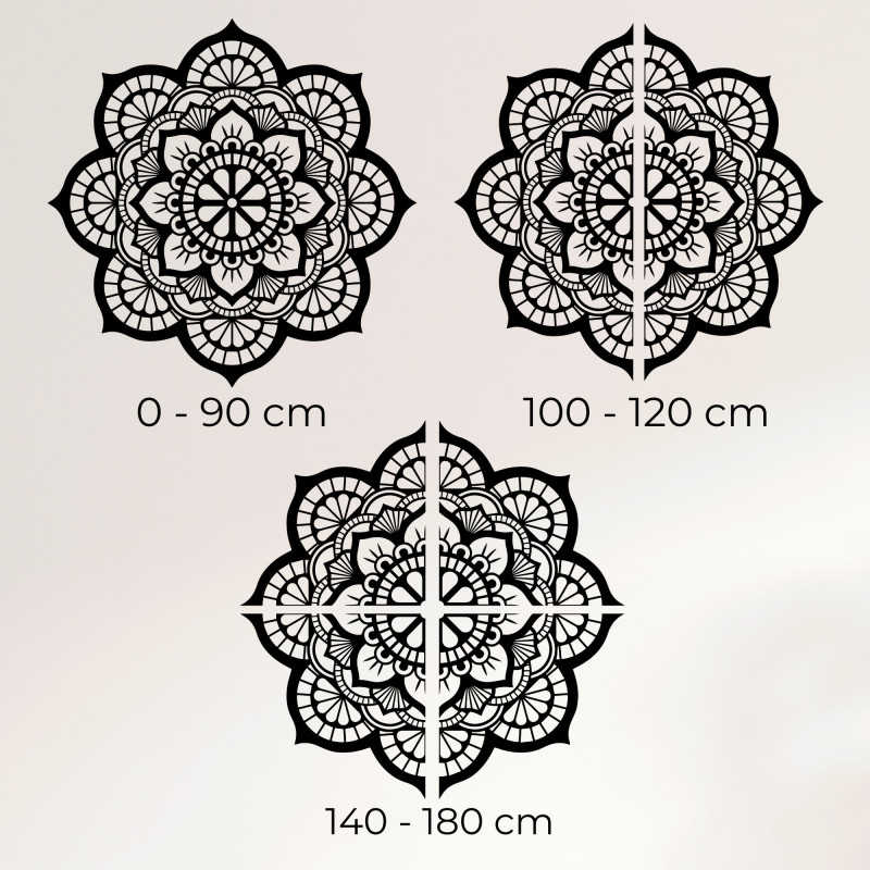 Natürliche Wanddekoration aus Holz in Form einer blühenden Blume