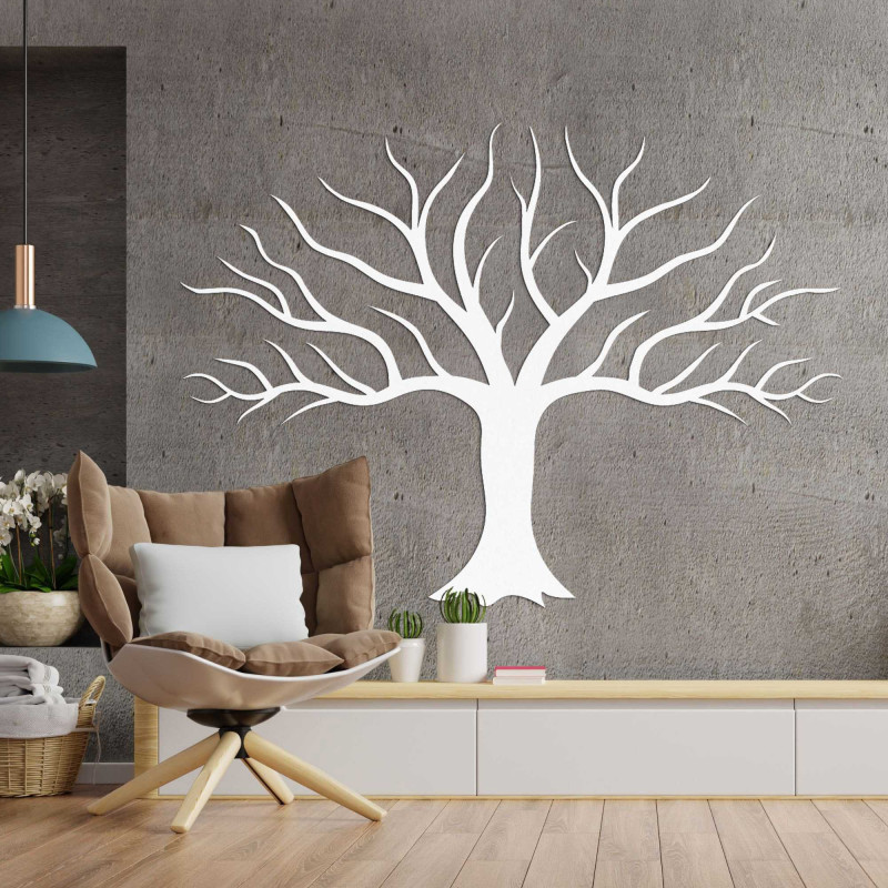 Die elegante Baumdekoration aus Holz besticht durch ihr minimalistisches Design und ihre präzise Verarbeitung.