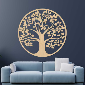 Hölzerner Lebensbaum an der Wand - DROTO 2