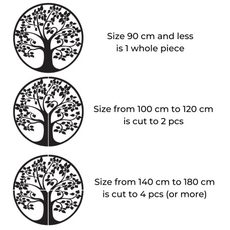 Hölzerner Lebensbaum an der Wand - DROTO