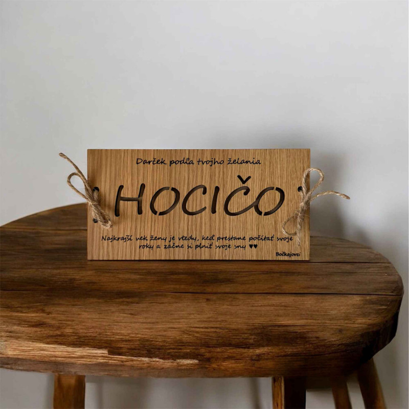 Geldumschlag aus Holz - JEDER 20 x 10 cm