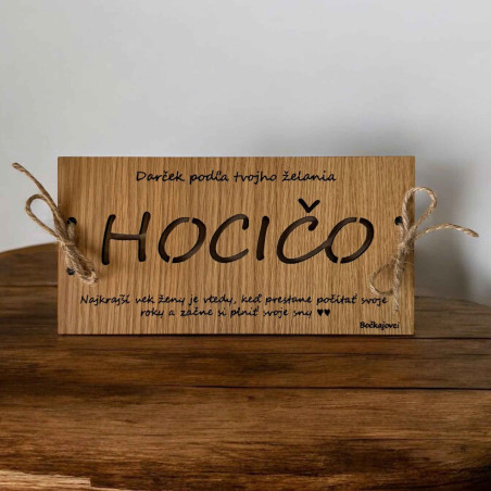 Geldumschlag aus Holz - JEDER 20 x 10 cm