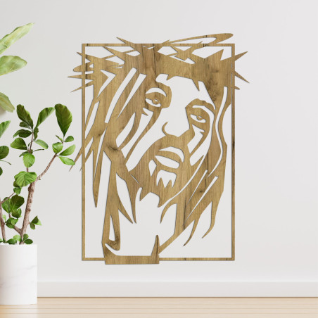 Holzwandbild Jesus Christus - FAITHO