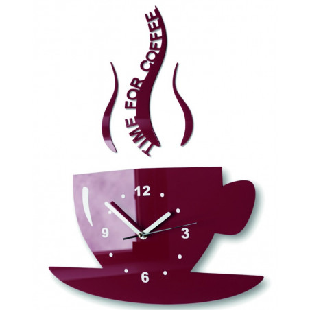 Moderne Wanduhr aus Plexiglas. Trendige Wanduhr als Geschenk. X-momo Uhr. PMMA