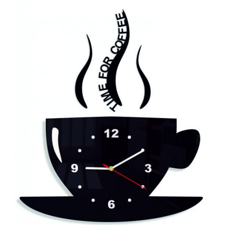Moderne Wanduhr aus Plexiglas. Trendige Wanduhr als Geschenkidee. X-Momo-Uhr. PMMA