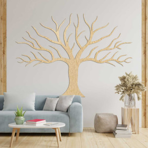 Der minimalistische Lebensbaum aus Holz verleiht Ihrem Interieur eine elegante, natürliche Note. 2