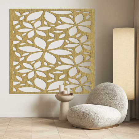 Moderne Holzpaneele mit floralem Muster für ein stilvolles Interieur