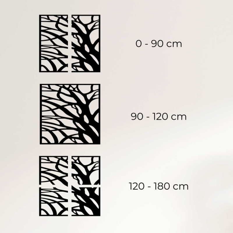 Hölzerne Wanddekoration Natur Quadrat - LASLO