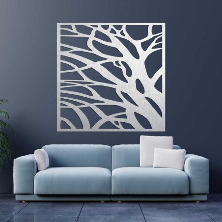 Modernes Holzbild mit natürlichen Linien für ein elegantes Interieur