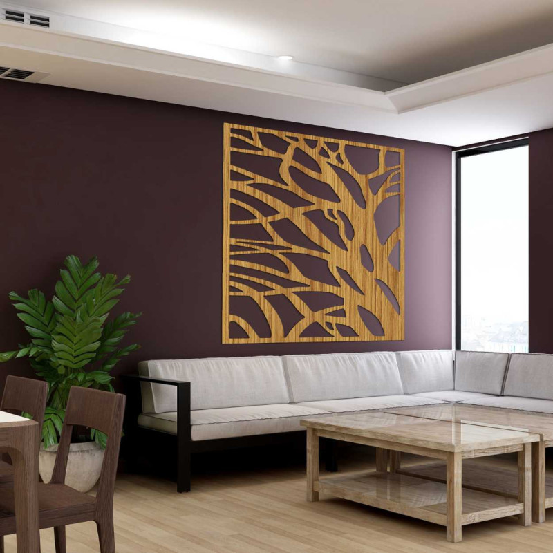 Holzbild „Baumzweige“ – moderne Wanddekoration aus Holz | SENTOP