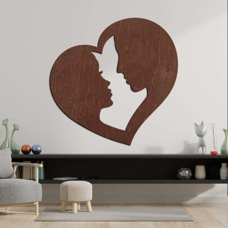 buntes Gemälde an der Wand