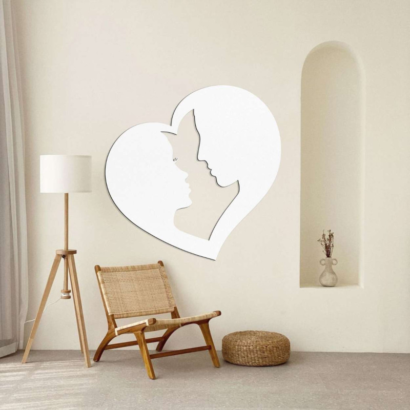 Liebesbild an der Wand