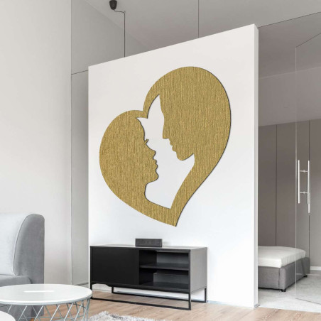 Wandmalerei Paar in Herzen Liebe