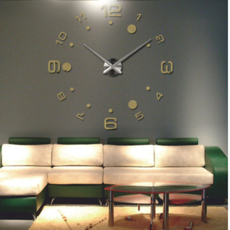 Große 3D-Wanduhr aus Kunststoff - DEREK