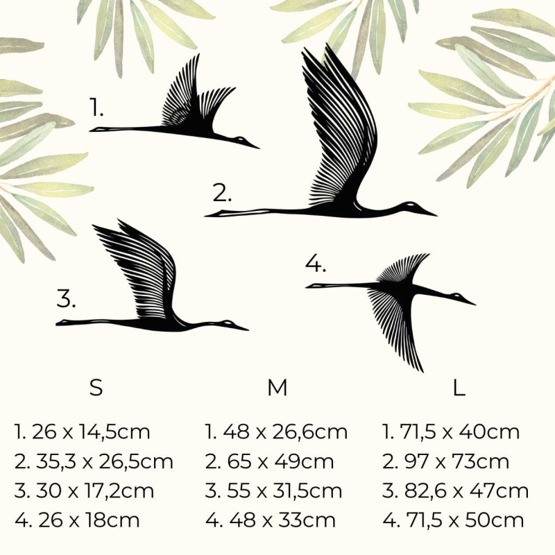Holzwanddekoration Vögel - KLOHA