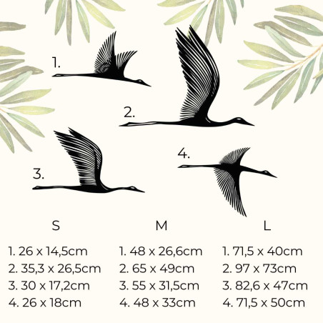 Holzwanddekoration Vögel - KLOHA