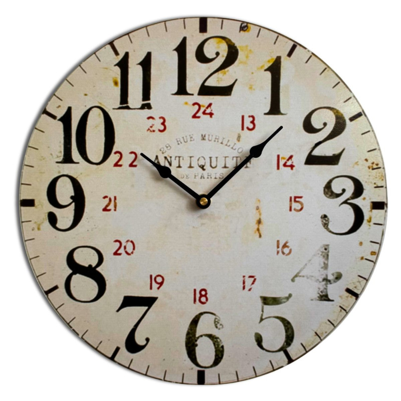 Exklusive Holzuhr, die Wärme von Zuhause.