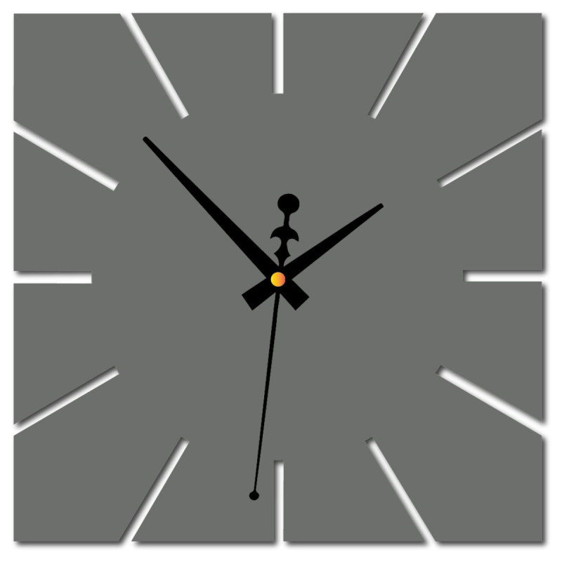 Wanduhr minimalistisches quadratisches Design -...