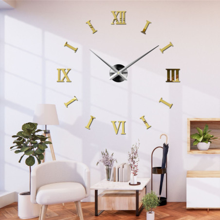 Selbstklebende DIY-Uhr mit 3D-Effekt – die ideale Ergänzung für Wohnzimmer, Büro oder Flur.
