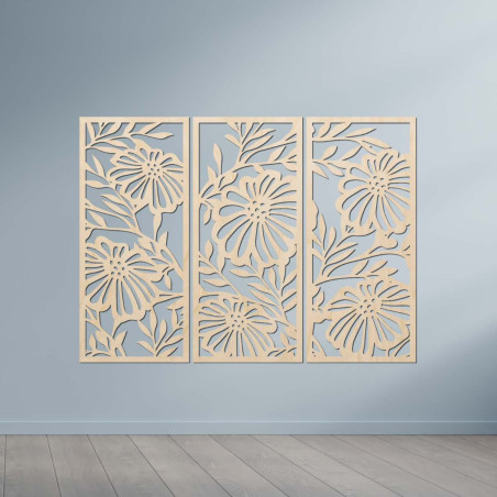 Holzornament – eine elegante Wand für den Innenraum