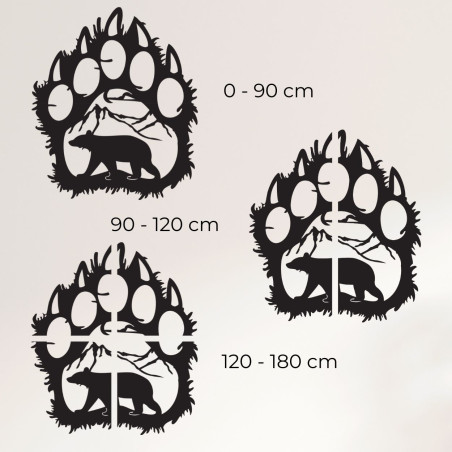 Bild einer Bärentatze mit Bergkulisse - SOPORTA