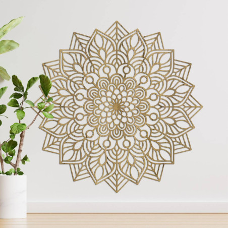 Ein Ornament mit sich wiederholenden Formen, die optische Stabilität erzeugen.