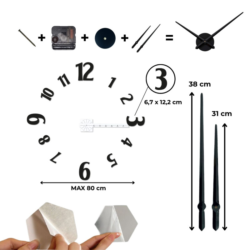 Stilvolle Wanduhr - CHRLIE