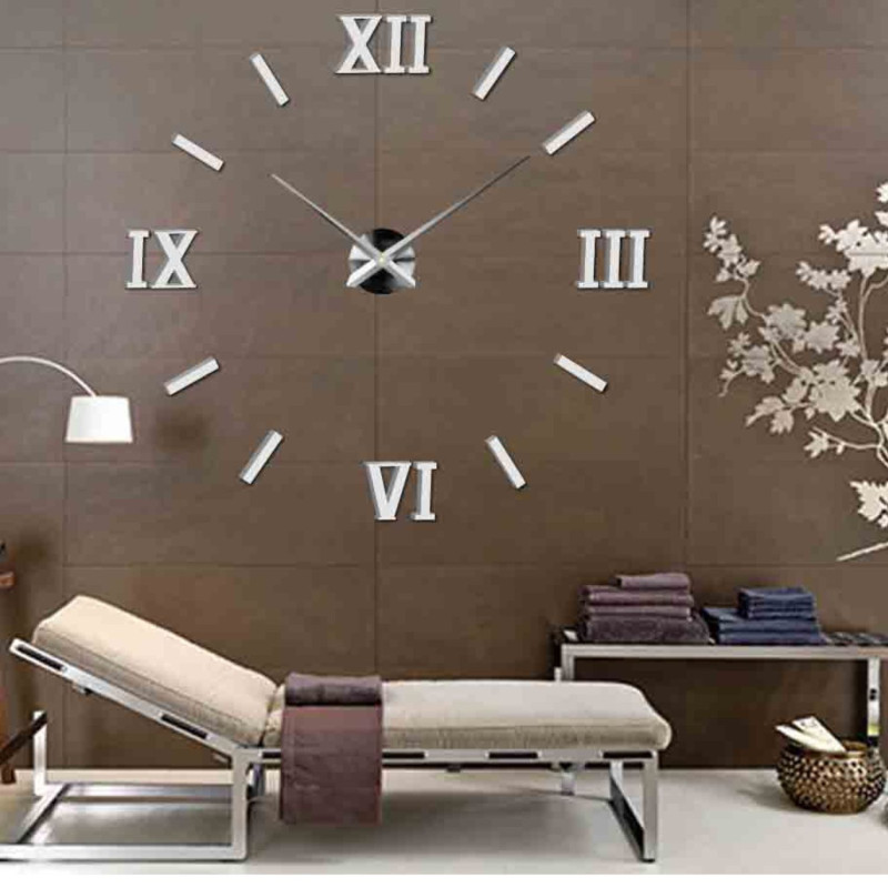 Wandsticker-Uhr fürs Wohnzimmer