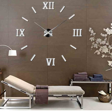 Wandsticker-Uhr fürs Wohnzimmer