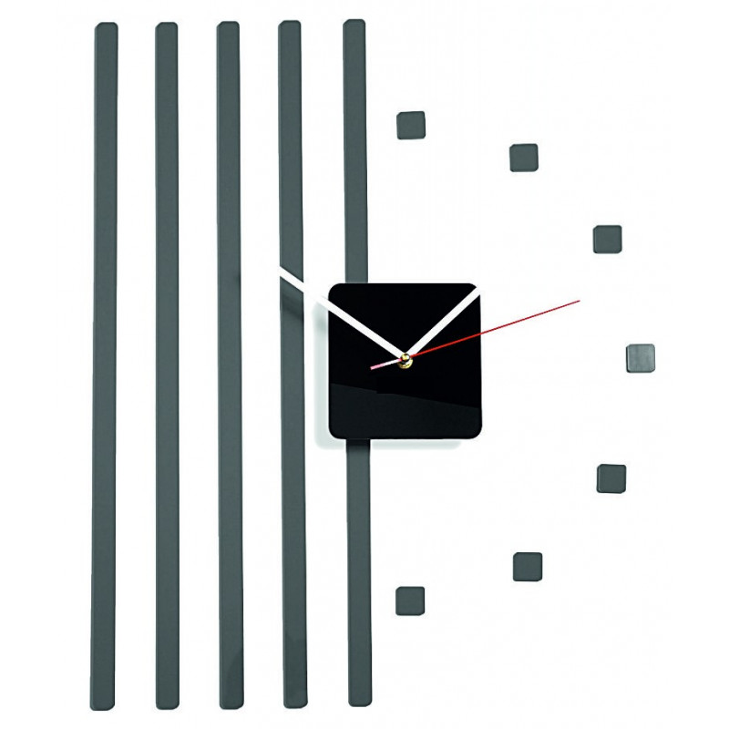 Moderne Wanduhr aus Plexiglas. Trendige Wanduhr als Geschenk. X-momo Uhr. PMMA