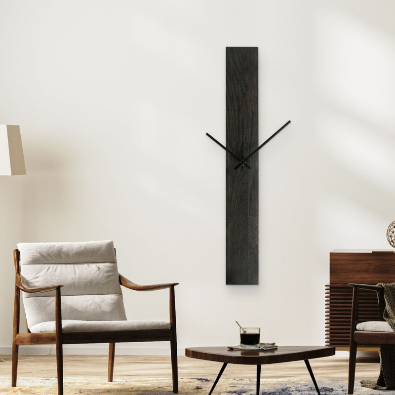 Stilvolle Wanduhr in Schwarz