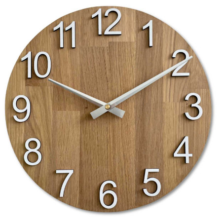 Schlichte, moderne Wanduhr in runder Form