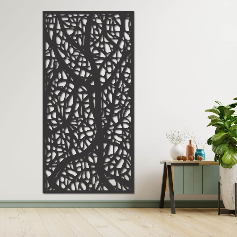 Dekoratives Holzbild mit Blumenmotiv, eine stilvolle Dekoration für Wohnzimmer und Interieur