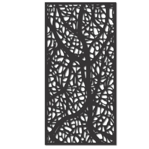 Holzgeschnitztes Bild mit floralem Motiv für die Wand, Dekoration für Wohnzimmer und Inneneinrichtung. 2