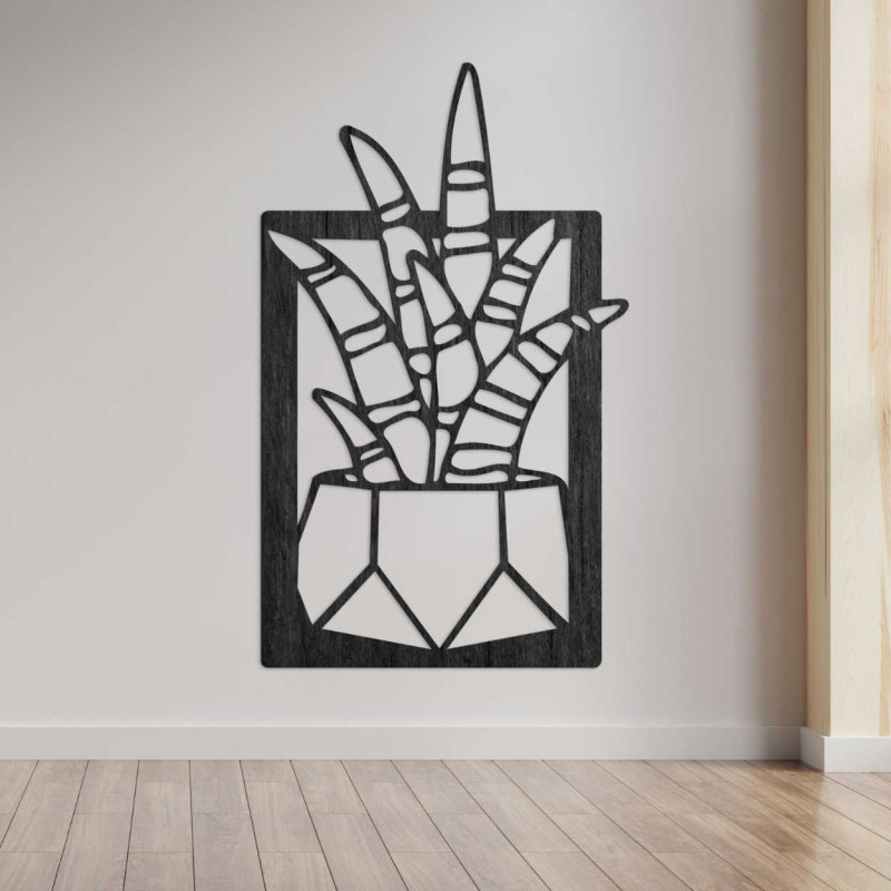 Moderne Wanduhr aus Holz mit schlichtem, minimalistischem Design.