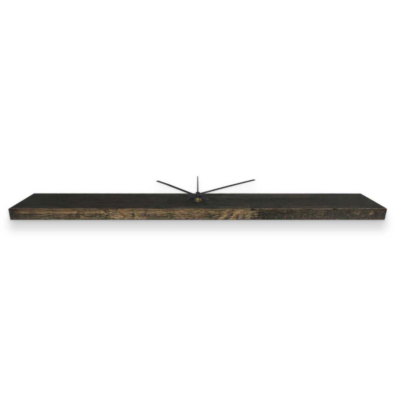 Moderne Massivholzuhr im minimalistischen Design