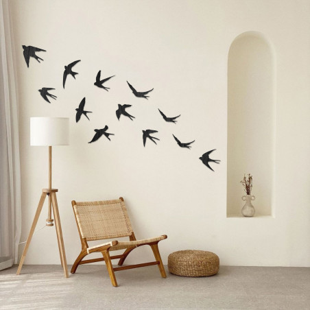Holzschwalben an der Wand – Leichtigkeit und Freiheit in Ihrem Interieur