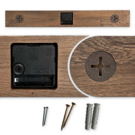 Minimalistische Uhr aus Naturholz - HOKAI